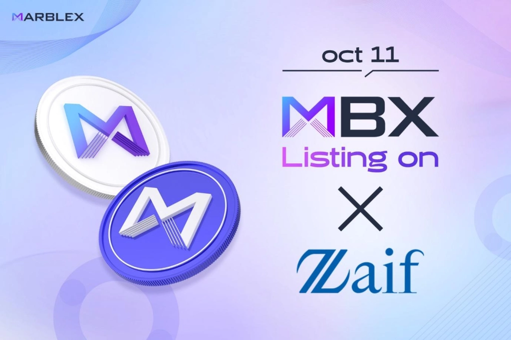 MARBLEX正式上架日本加密貨幣交易所「ZAIF」