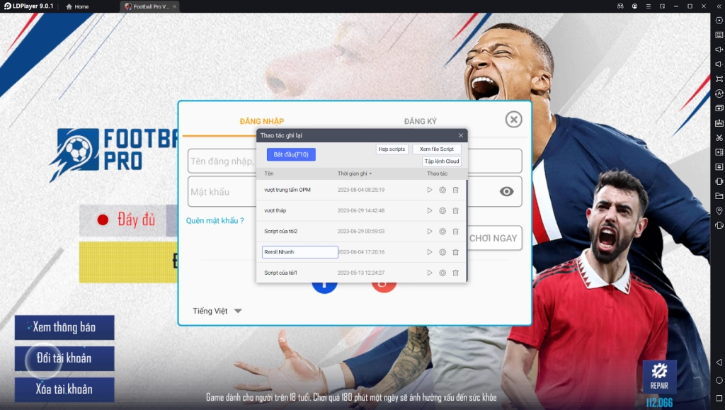 『HƯỚNG DẪN』FootBall Pro: Hướng Dẫn Reroll Kiếm Cầu Thủ Nhanh Và Nhiều Tài Khoản
