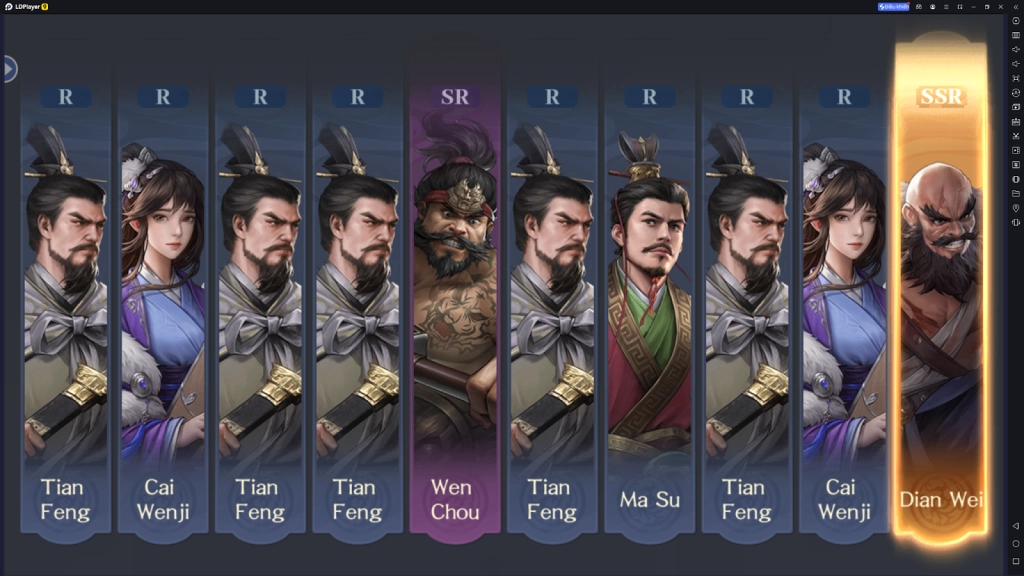 Hướng dẫn Reroll Throne of Three Kingdoms lấy tướng VIP đầu game