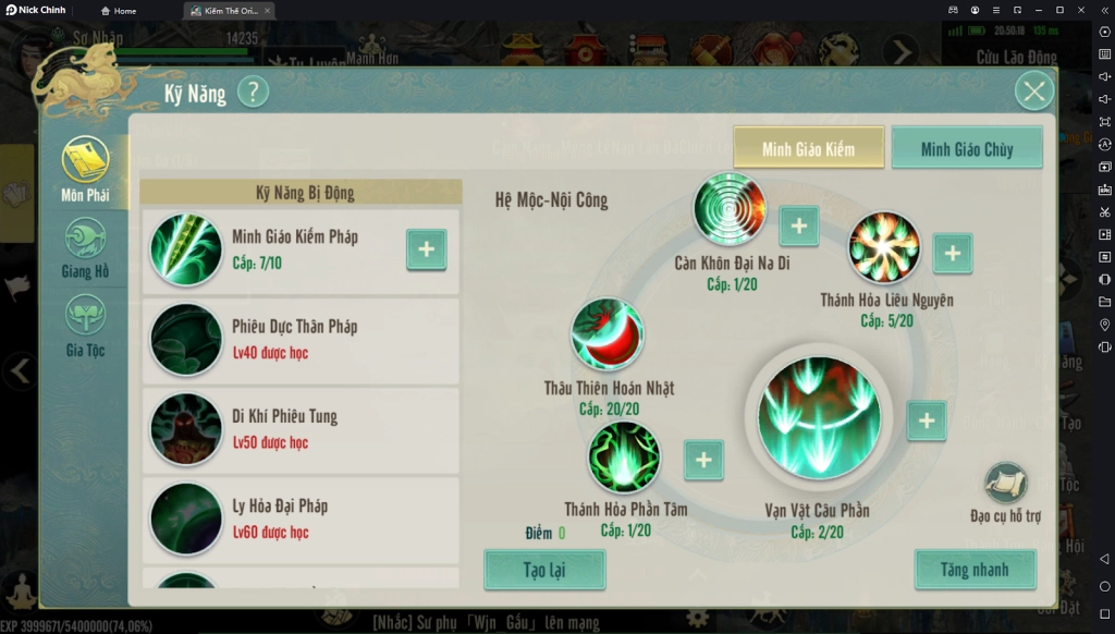 『HƯỚNG DẪN』Kiếm Thế Origin: Hướng Dẫn Build Sơ Lược Minh Giáo - Nâng Cấp Tiềm Năng Và Kỹ Năng