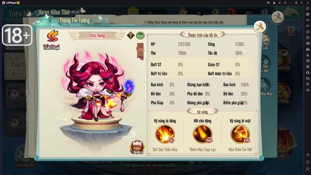 『HƯỚNG DẪN』Lục Giới Phong Thần: Top Tướng Quốc Dân Team Nhân.