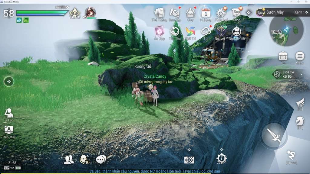 『HƯỚNG DẪN』Revelation - Thiên Dụ VNG vị trí rương báu thám hiểm Sườn Mây phần 1