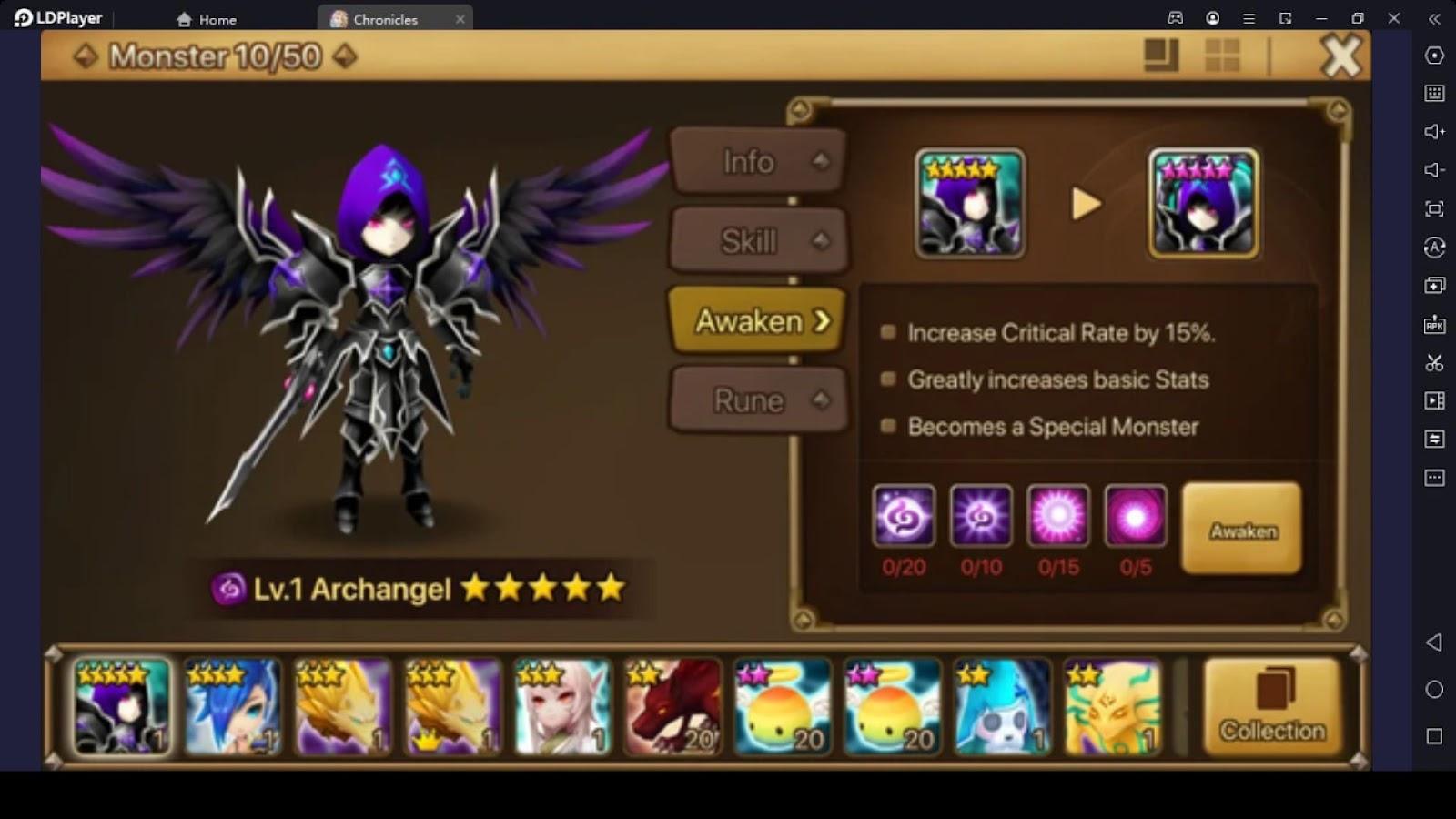 Summoners War: Chronicles Dark Summons Review of Strength for all New ...