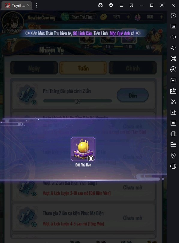 『HƯỚNG DẪN』Tuyệt Thế Cửu Thiên: Hướng Dẫn Tân Thủ Giai Đoạn Đầu Game