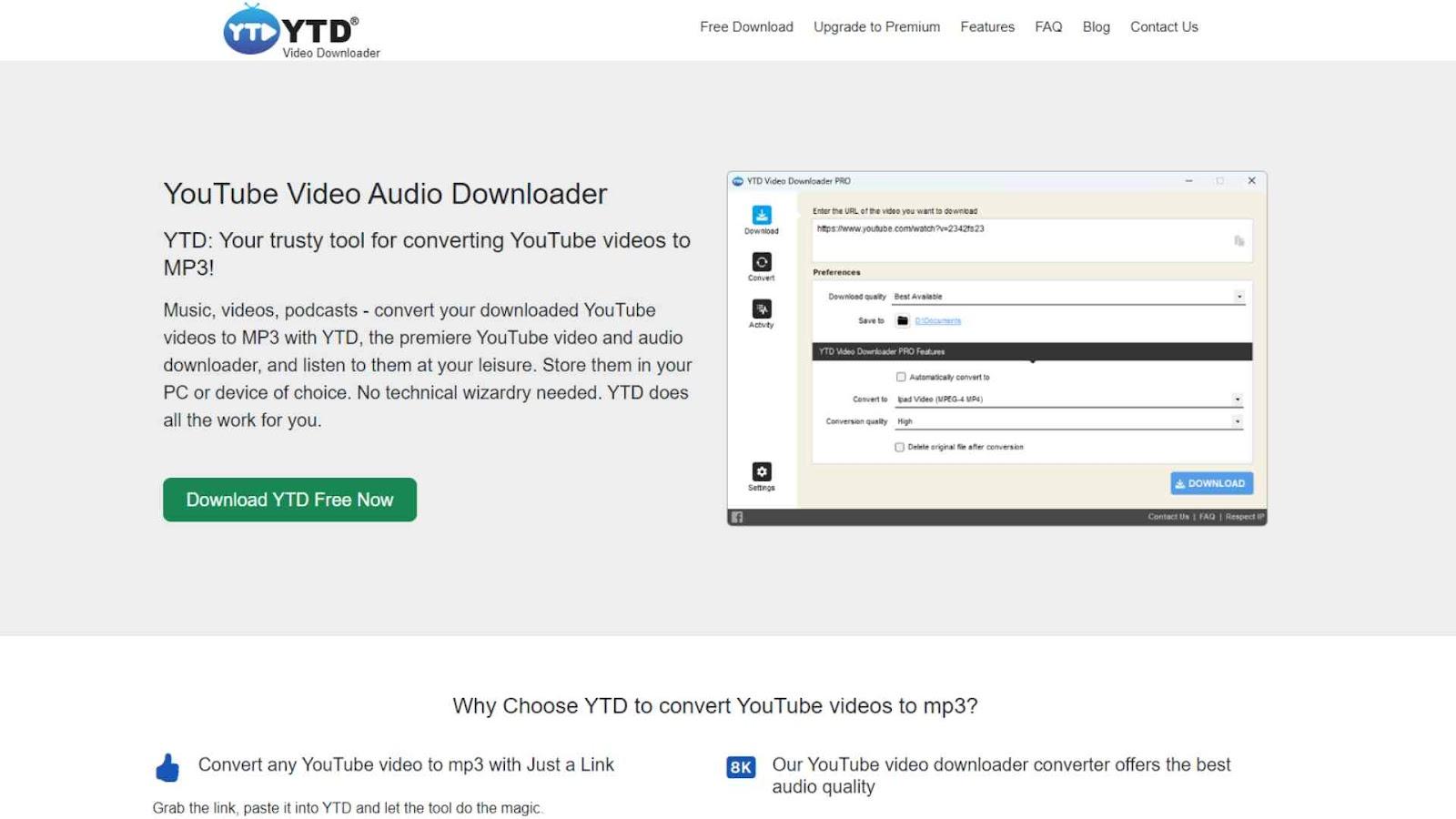 YTD YouTube Video Audio Downloader