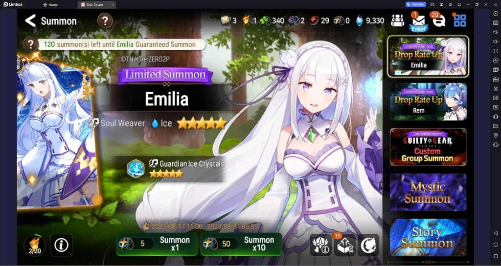 Epic Seven x Re:Zero Collaboration - Who To Pull For