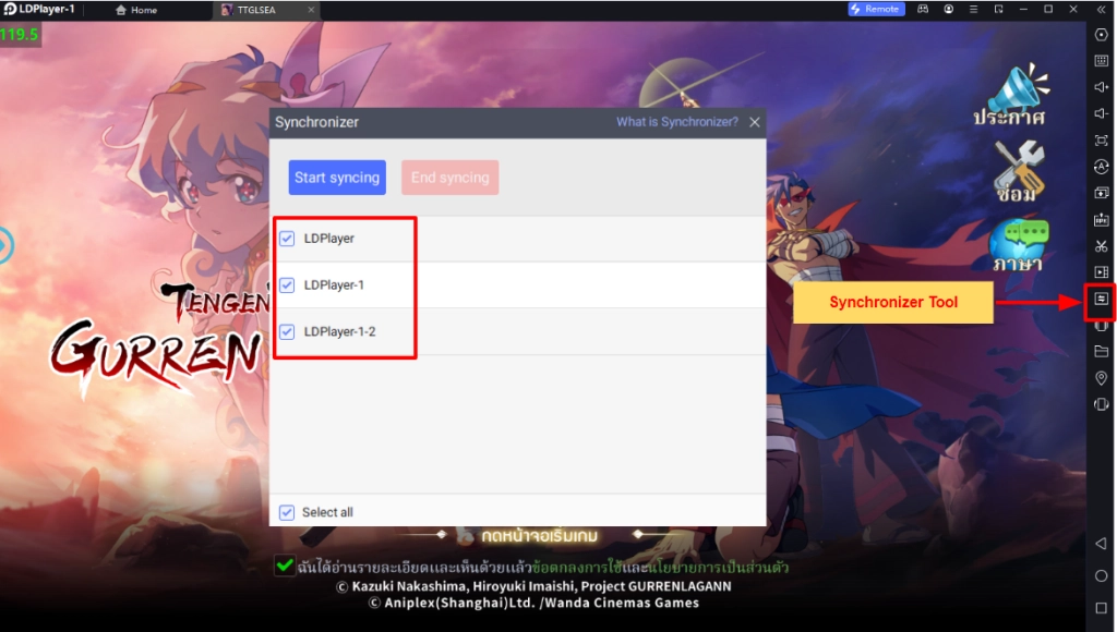 Tengen Toppa Gurren Lagann (SEA) แนะนำตัวที่ควรหา!! วิธีสุ่มหาตัวละครแบบโครตเร็ว 4 จอ พร้อมเล่น 120 FPS บน LDPlayer9