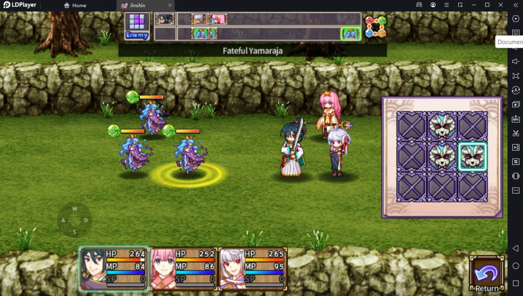 RPG Jinshin เกมแนว Turn-Based RPG ใช้กลยุทธิ์พิชิตความชั่วร้าย