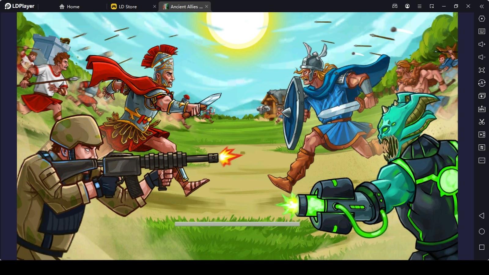 Download Intense Action in a Tower Defense Game Wallpaper