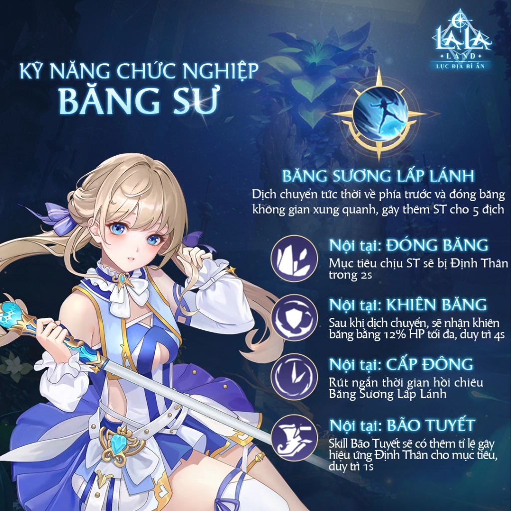 『HƯỚNG DẪN』Tiêu điểm class trong LaLa Land: Lục Địa Bí Ẩn và hướng dẫn sơ lược chức nghiệp từng class