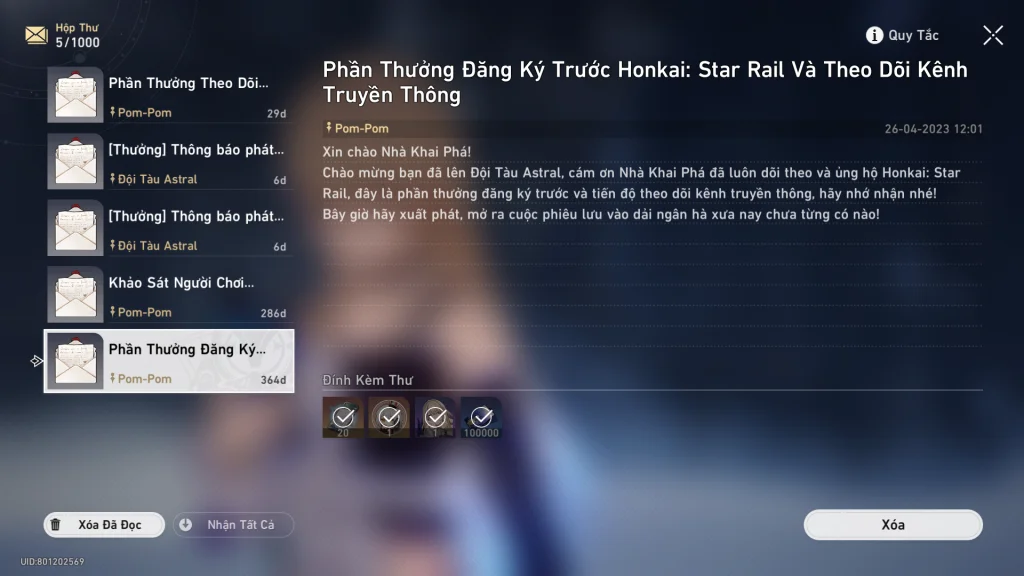 『HƯỚNG DẪN』Reroll HONKAI: STAR RAIL nhiều tài khoản nhanh nhất trên PC