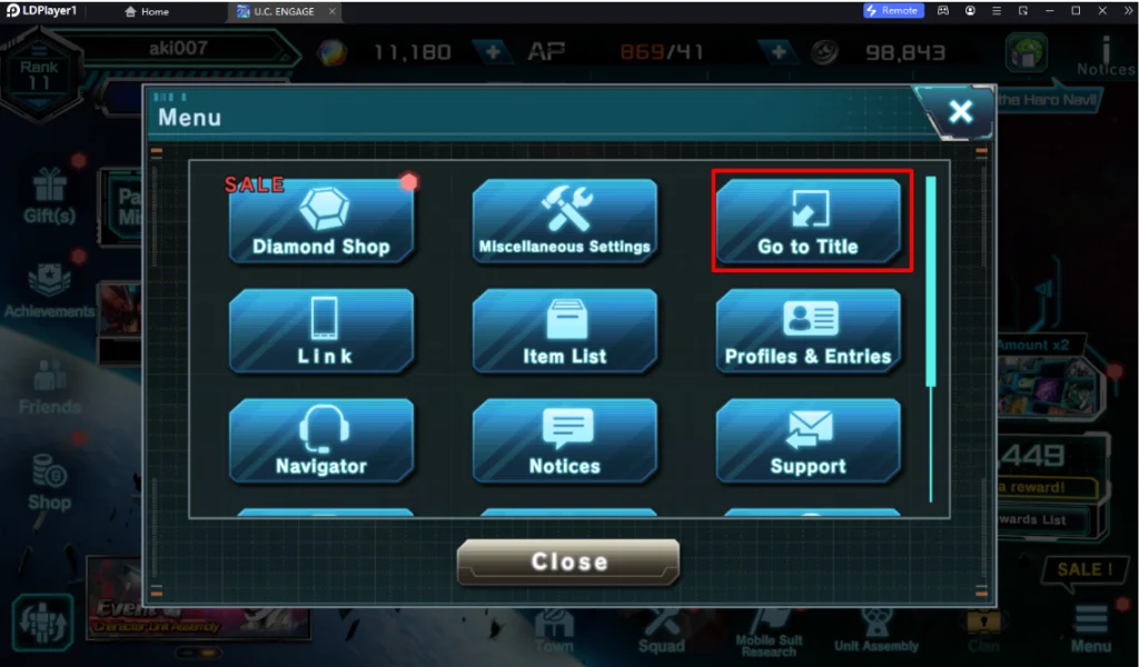MOBILE SUIT GUNDAM U.C. ENGAGE (Global) แนะนำวิธีผูก & รีไอดี แบบโครตเร็ว 4 เท่าพร้อมตัวที่ควรเลือกฟรีใช้ยาวๆ บน LDPlayer9