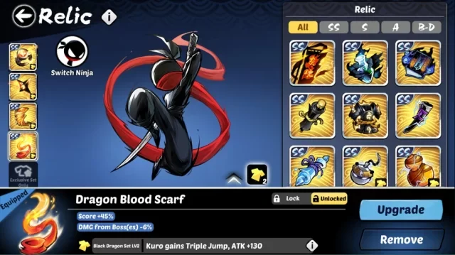ninja-must-die-ios-android-screenshot-relic_jpg_640.webp Ninja Must Die: Guide du débutant - Tout ce que vous devez savoir pour commencer avec ce jeu de plateforme rapide