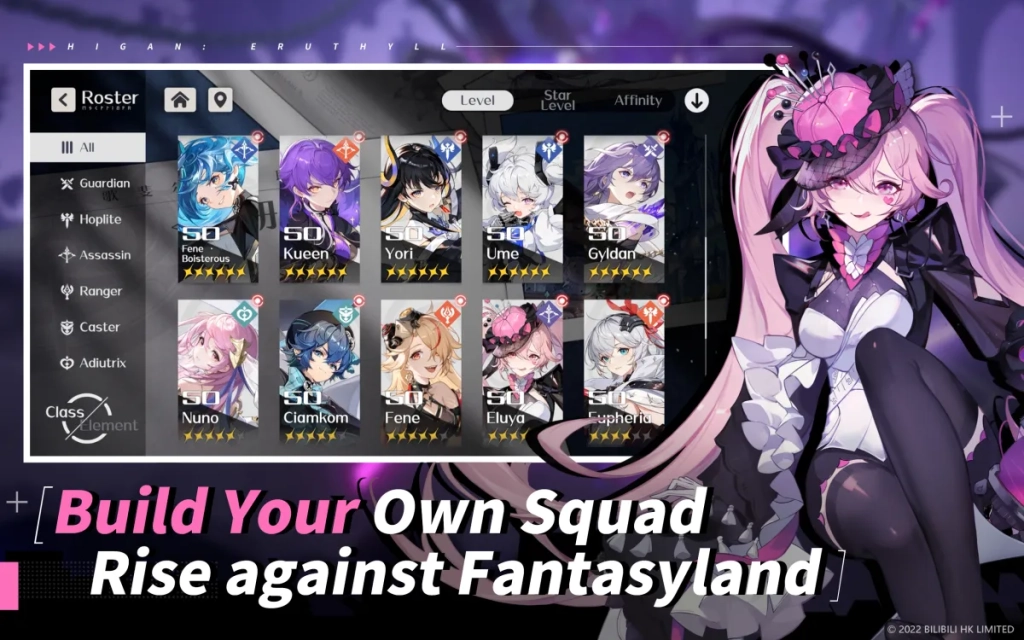 bilibili's Higan: Eruthyll Mobile RPG Tier List et Revue