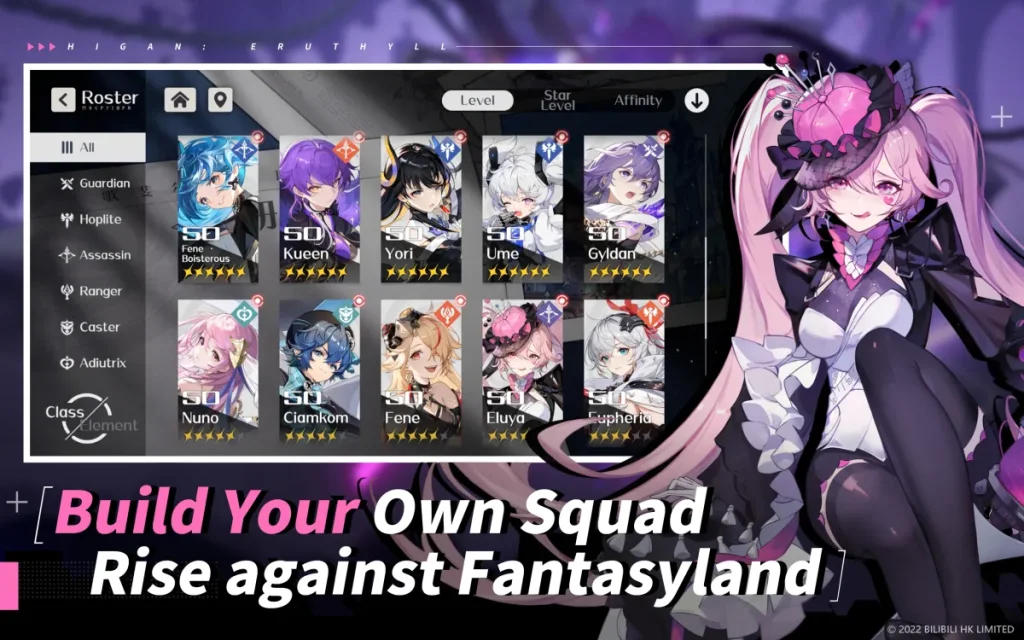 bilibili's Higan: Eruthyll Mobile RPG Tier List et Revue