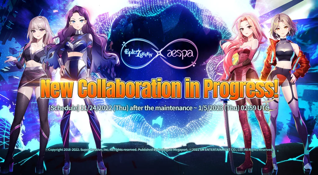 COLLABORATION EPIC SEVEN X AESPA! Nouveau Hero et plus!