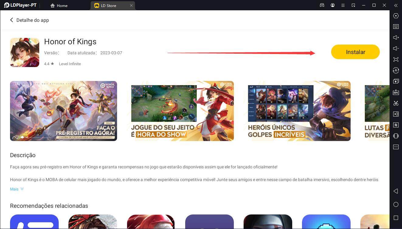 Como jogar o Honor of Kings com o melhor emulador de PC