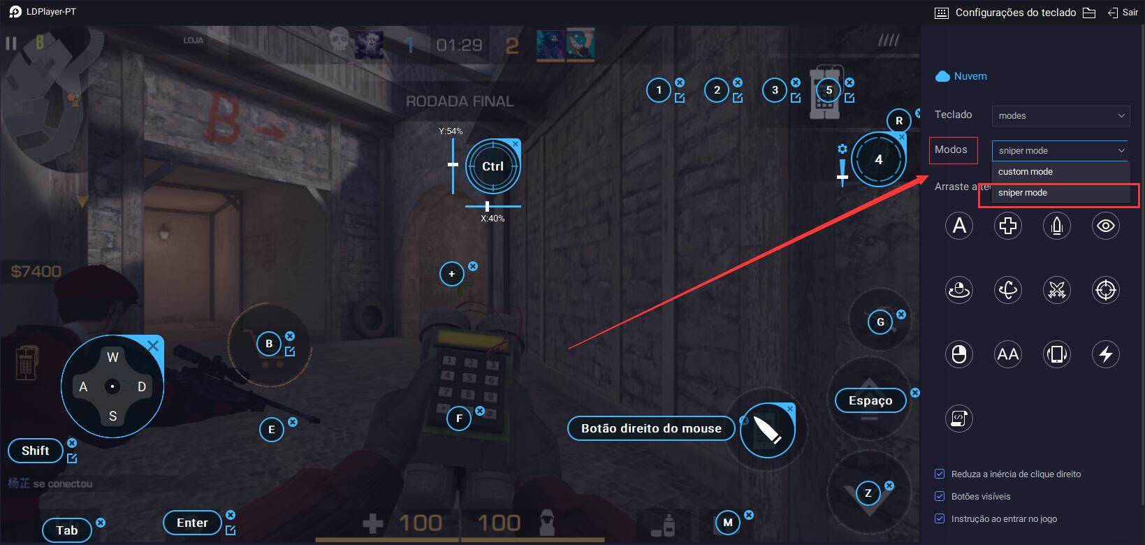 Como matar inimigos com AWM sem mira telescópica - Standoff 2