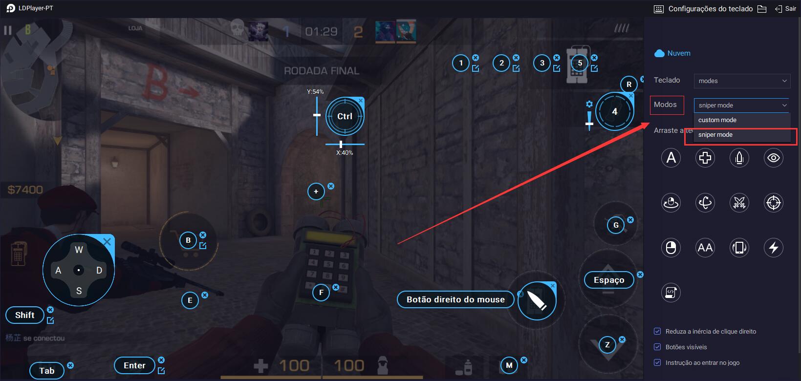 Como matar inimigos com AWM sem mira telescópica - Standoff 2