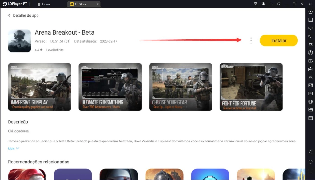 Como jogar o Arena Breakout com o melhor emulador de PC