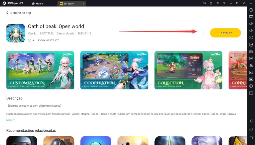 Como jogar o Oath of peak: Open world com o melhor emulador de PC