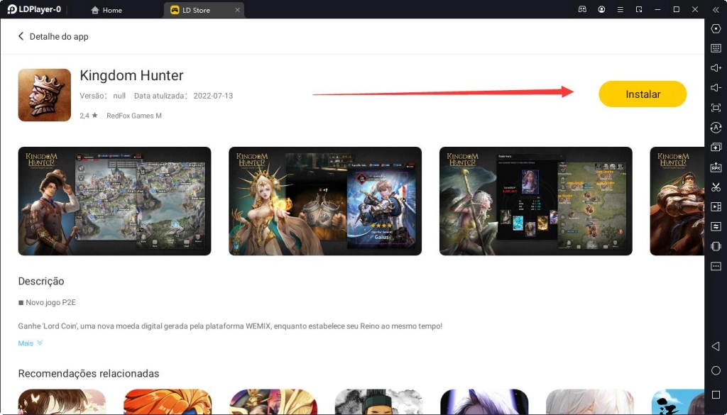 Como jogar o Kingdom Hunter com o melhor emulador de PC