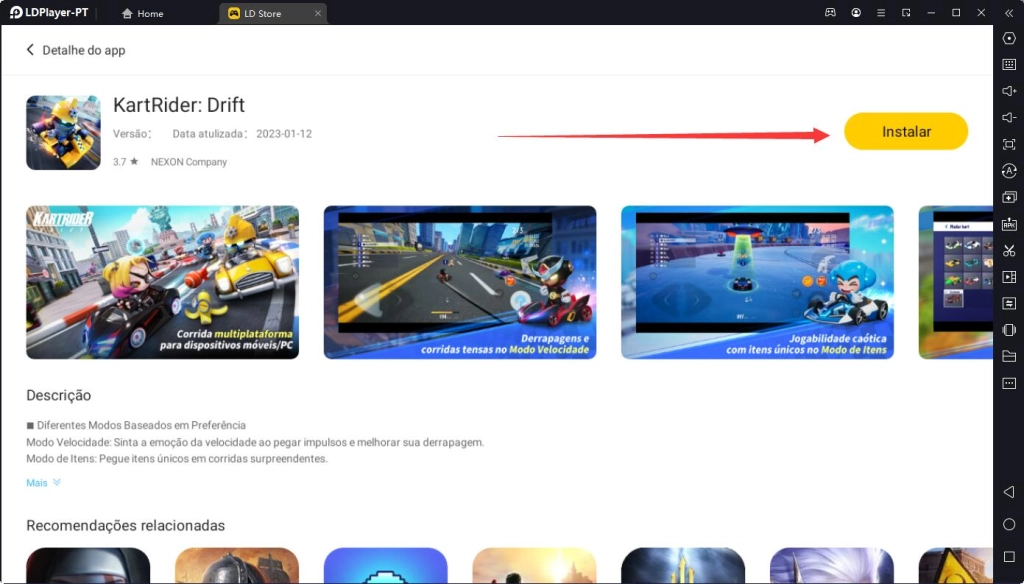 Como jogar o KartRider: Drift com o melhor emulador de PC